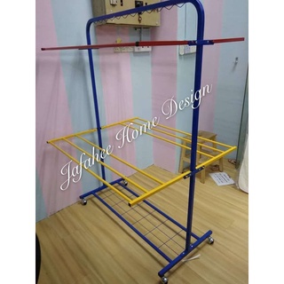 Foldable Penyidai Baju Ampaian Penyidai Baju Clothes Drying Rack Laundry Hanger Ampaian Baju Stainless Steel Clothes Shopee Malaysia