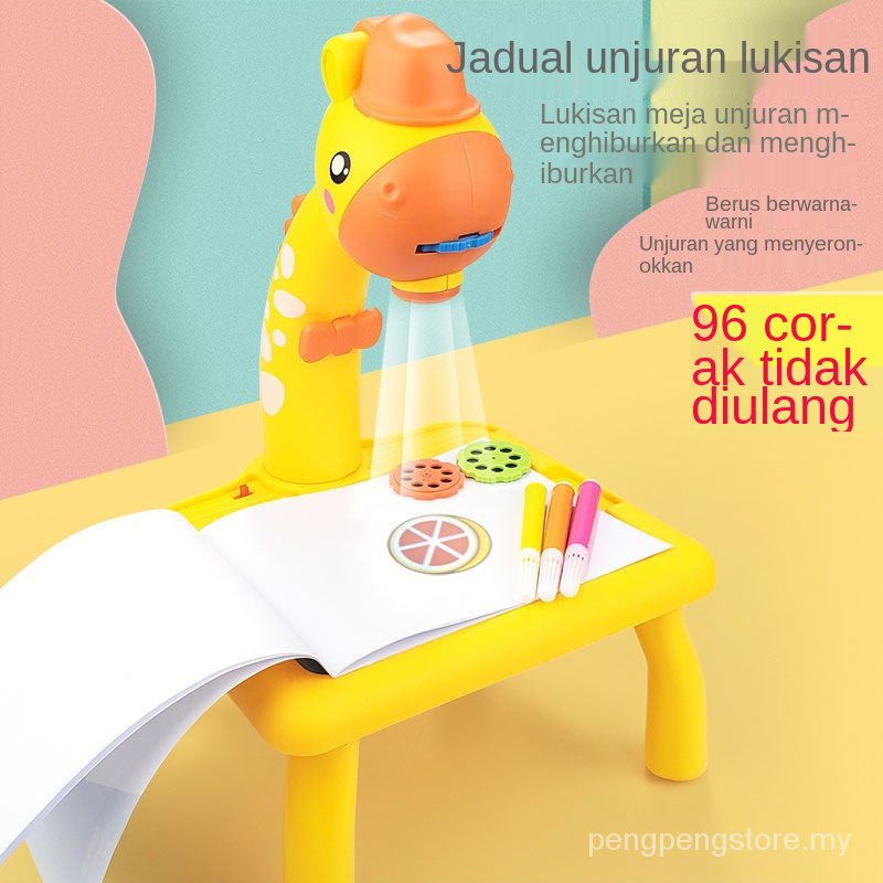 Cod Papan Lukisan Kanak Kanak Papan Tulisan Tangan Bayi Mainan Lukisan Grafiti Papan Tulis Magnetikkanak Kanak Rusa Unjuran Papan Lukisan Pelbagai Fungsi Pembelajaran Meja Lukisan Papan Menulis Budak Lelaki Dan Budak Perempuan Pendidikan