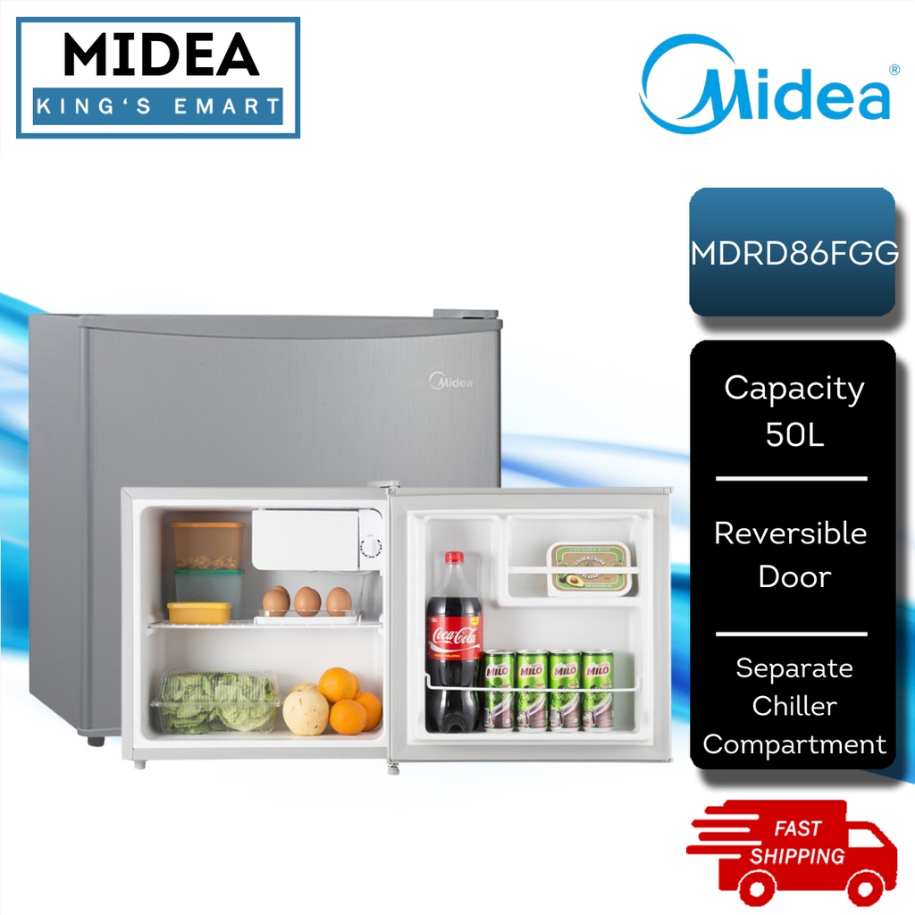 Delivery By Seller Midea 50L Mini Bar Refrigerator MDRD86FGG New   53013ce4143ffd2939a4af11c514db01