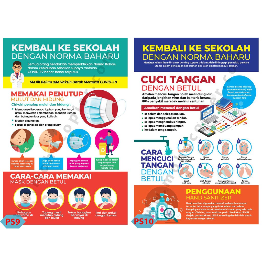 Poster Norma Baharu Di Sekolah Shopee Malaysia