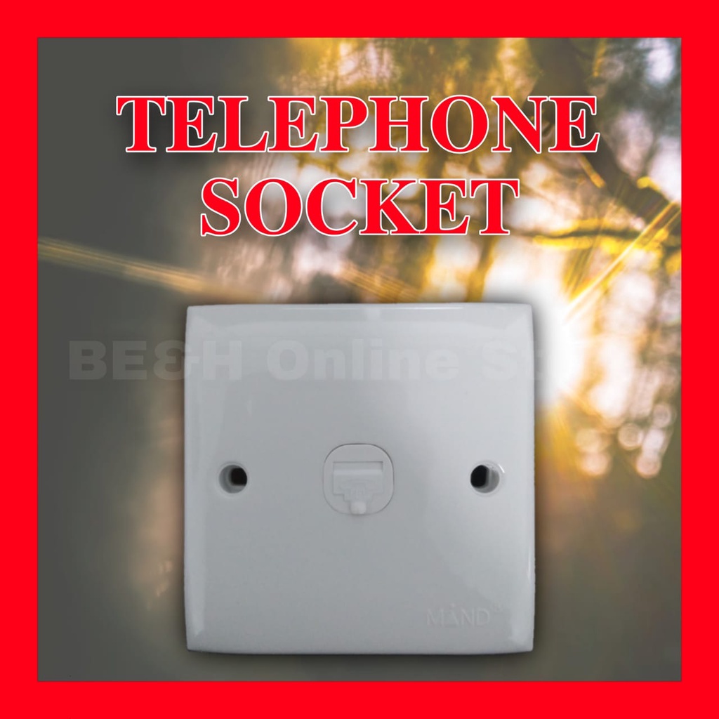 Telephone Wall Socket Adapter MIND Socket Telefon Dinding Shopee Malaysia
