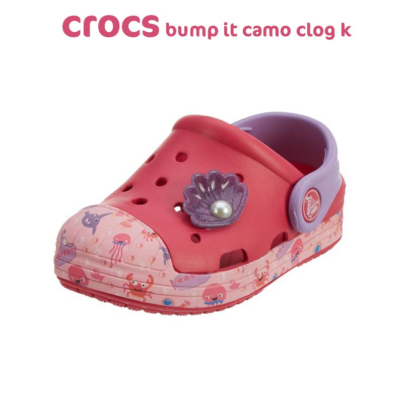 pink camo crocs