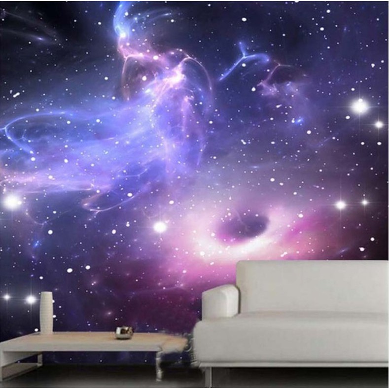 Cosmic Stars Galaxy Ceiling Ktv Living Room Bedroom Wallpaper Mural