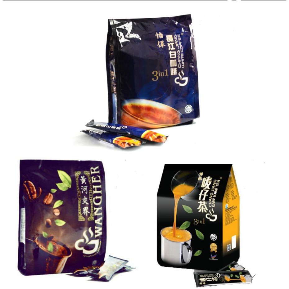 Ipoh Chang Jiang 3 in 1 Kaw Kaw 怡保長江3合1 White Coffee 白咖啡/ Teh 唛仔茶