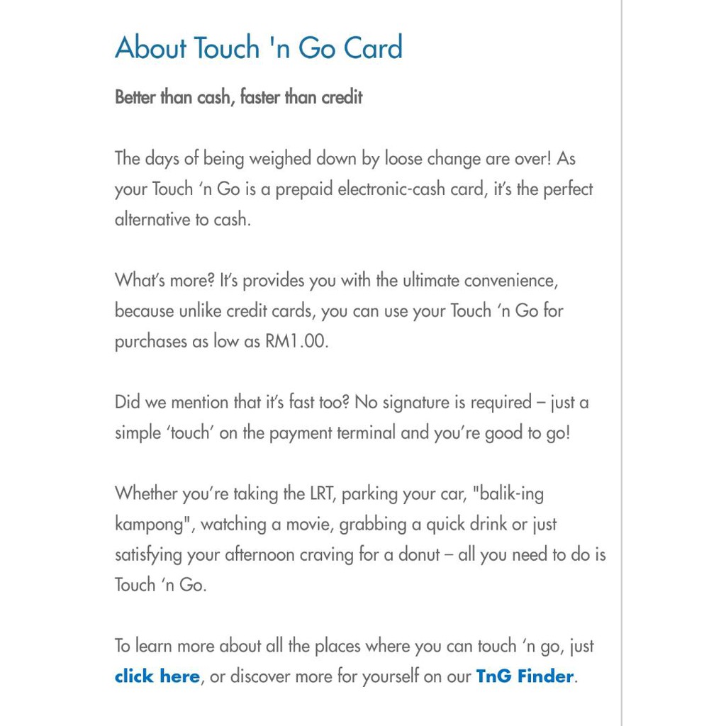 Buy touch n go card