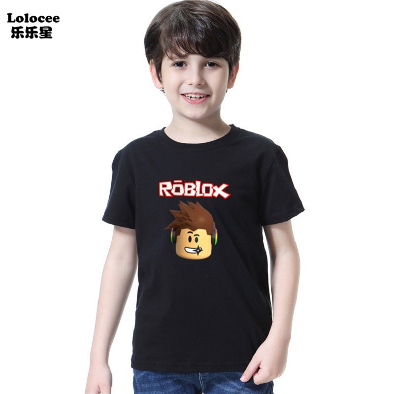 2018 Summer Boys Roblox T Shirt Short Sleeve Children Cartoon Tee Teens Costume Shopee Malaysia - boys funny tee kids eatsleep roblox t shirt youth summer short sleeve tops gift tee shirt 3 14years