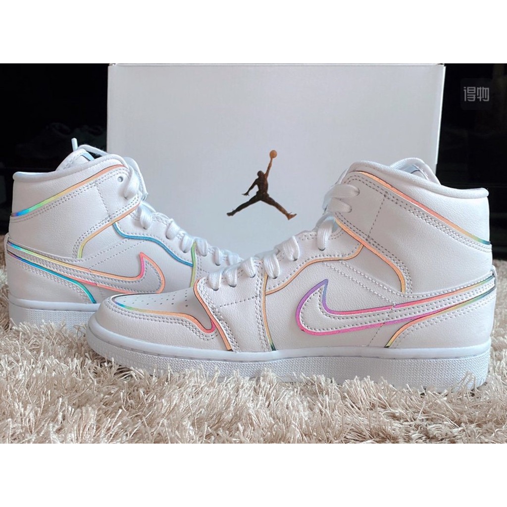 jordan 1 mid rainbow