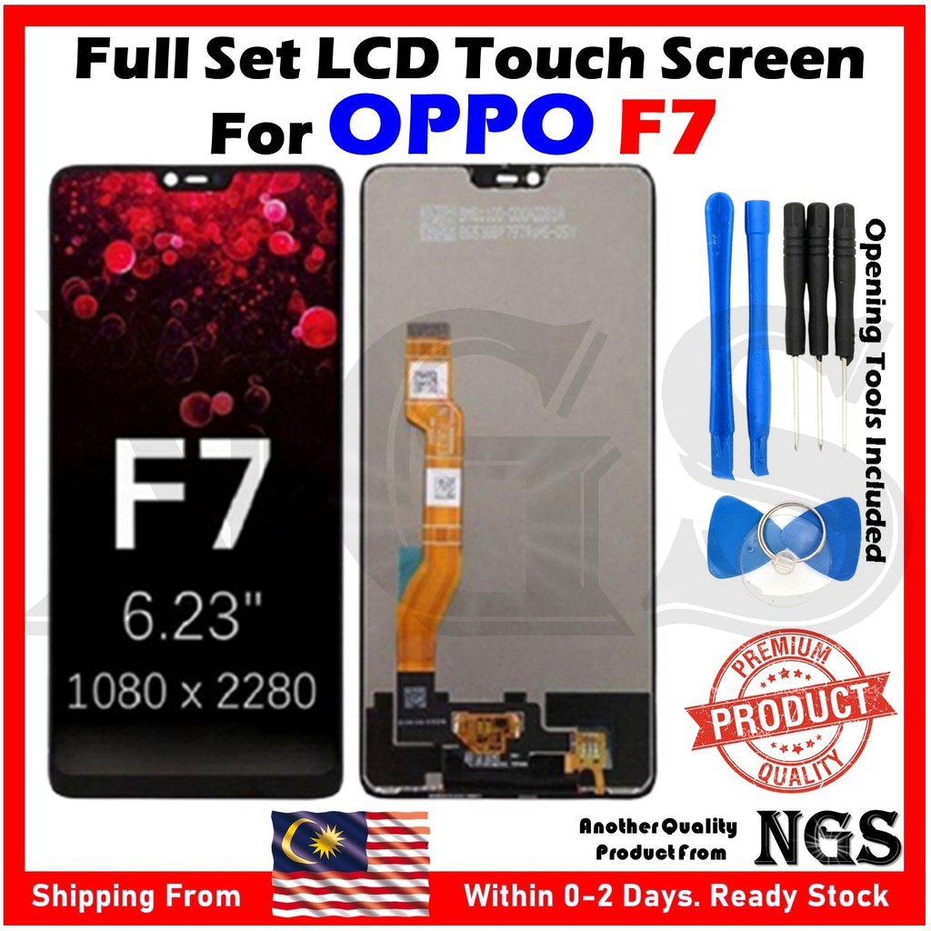 ORIGINAL Full Set LCD Touch Screen For OPPO F7 CPH1819 CPH1821 with Opening Tools + Tempered