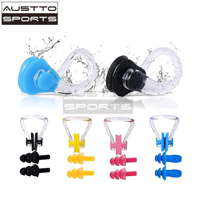 Austto Swimming Nose Clip, Silicone Waterproof Surfing Nose Protector