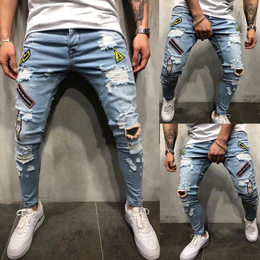 mens skinny flex jeans