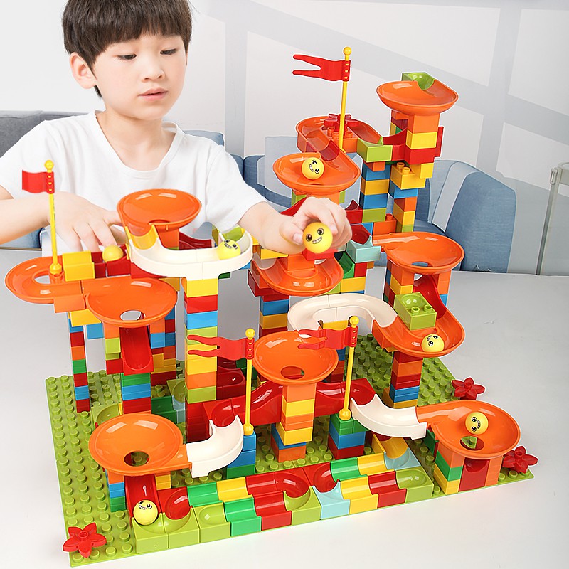 352PCS Big Size Marble Race Run City Blocks Mainan ...