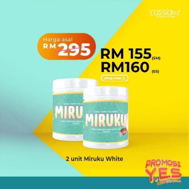 Miruku White Susu Pemutih Shopee Malaysia