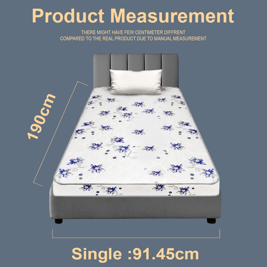 FINSSO: 4INCH BLUE FLOWER MATTRESS