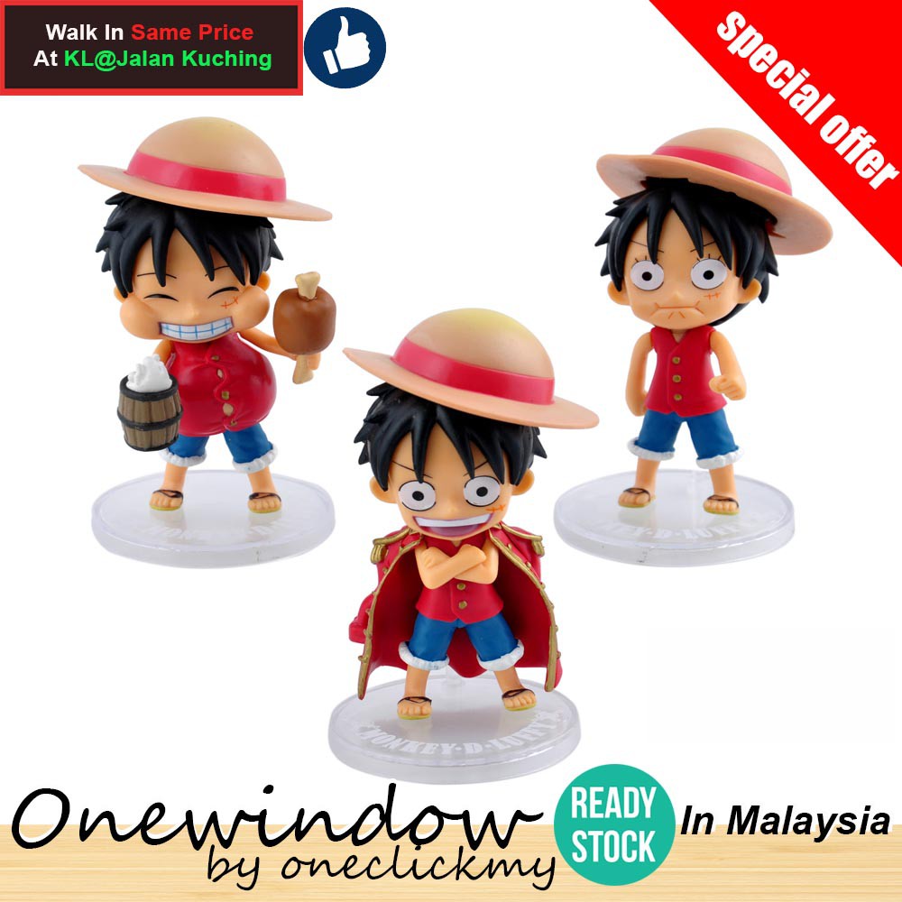 [ READY STOCK ]In Malaysia One Piece Luffy Miniature Toy