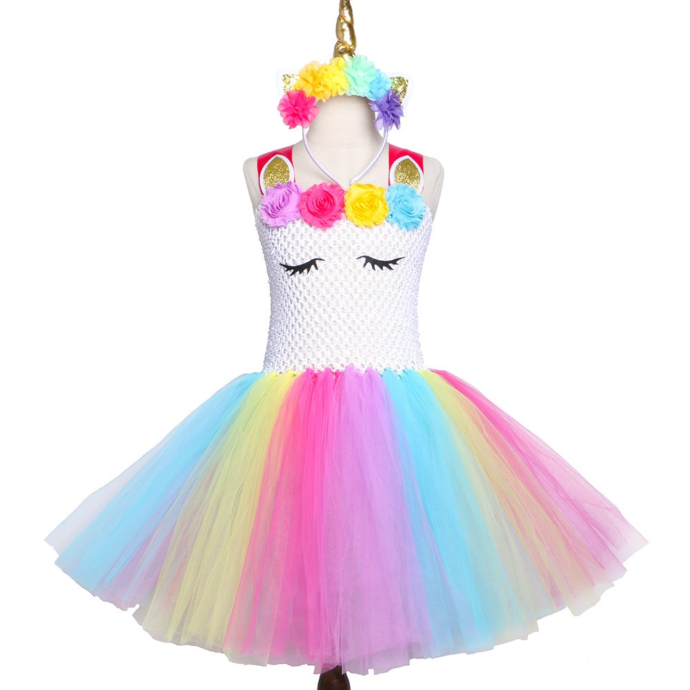 rainbow unicorn tutu skirt