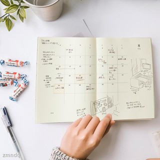 Midori 21 White Md Day Page Notebook A 5 Hand Account Book Schedule Shopee Malaysia
