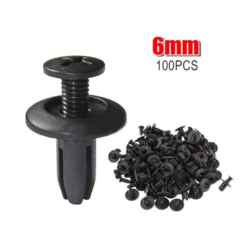 100Pcs Myvi Aruz Bezza Alza Axia Viva Bumper Fender Small Clip Klip