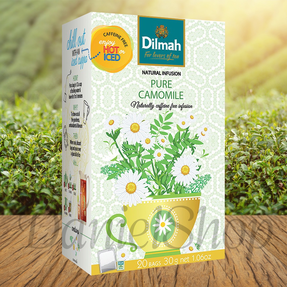 Dilmah Pure Camomile (20 Tea Bags) Natural Caffeine Free Infusion