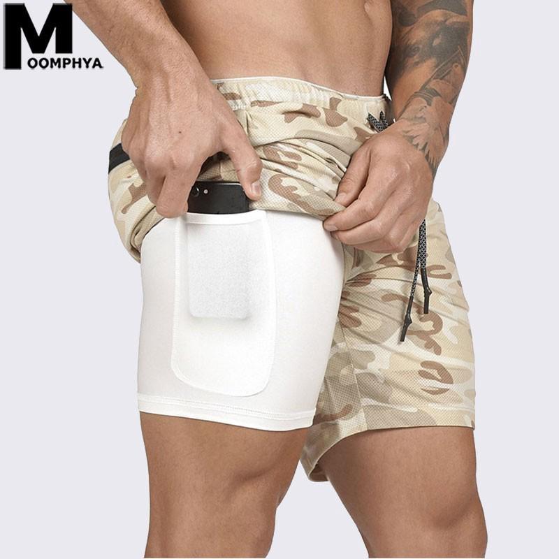 exercise shorts with phone pocket