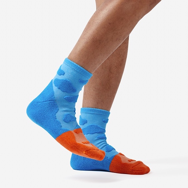 GOODPAIRSOCKS | Clooud | Bright Sky | Patterned Mid Socks