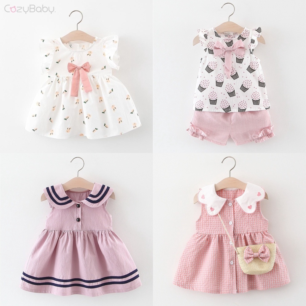 Newborn Baby Dress Summer Sleeveless Princess Girls Dress Floral Party Girls Fashion Clothes