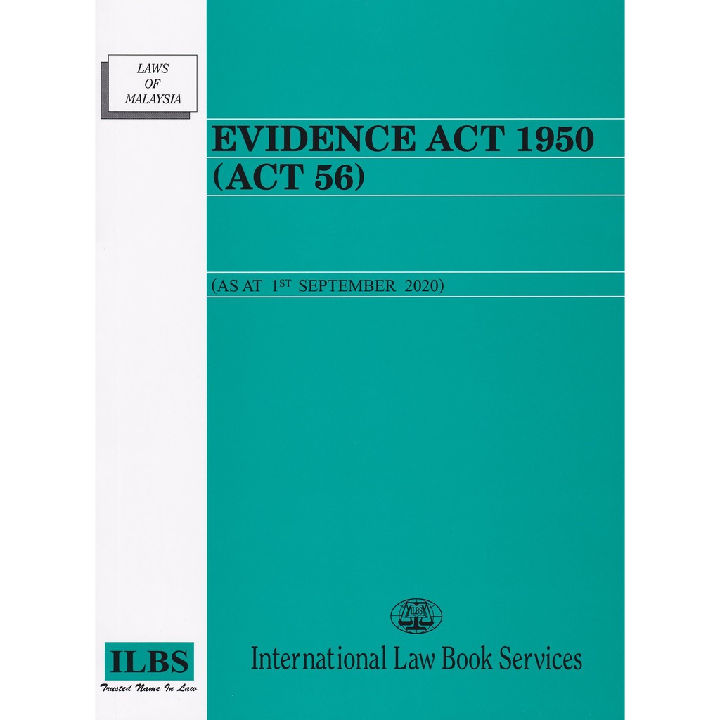 Evidence Act 1950 Act 56 As At 1st September 2020 Shopee Malaysia