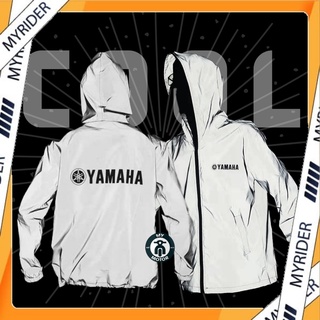 MYRIDER [LIMITED EDITION] YAMAHA Night Reflective Jacket Waterproof Windbreaker Safety Jaket Pantul Cahaya Motor Yamaha
