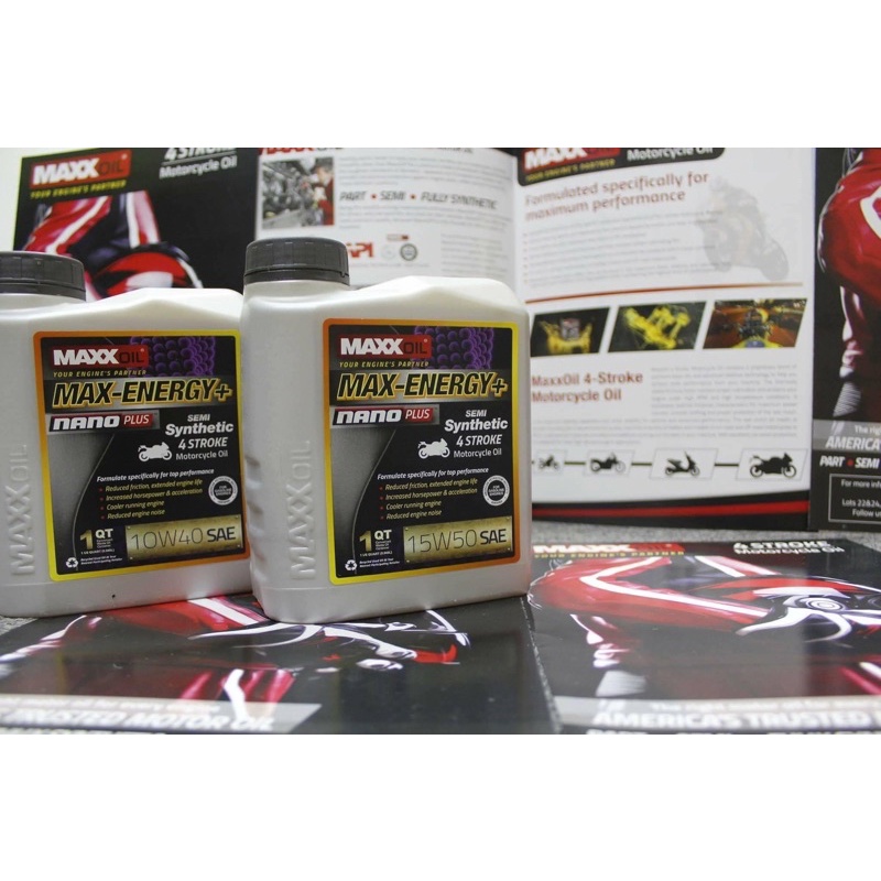 MAXX PERFORMANCE OIL 15W50 10W40 SEMI NANO SYNTHETIC MINYAK ENGINE