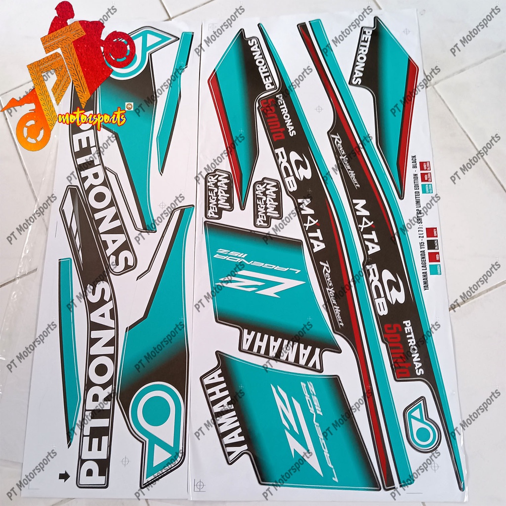 Yamaha Lagenda 115 FI Stripe sticker cover set Petronas Lagenda SRL115