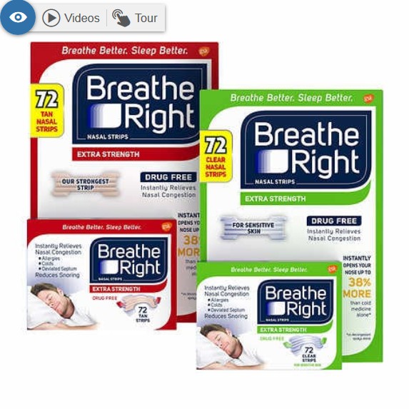 Breathe Right Extra Strength Nasal Strips, 72 Strips | Shopee Malaysia