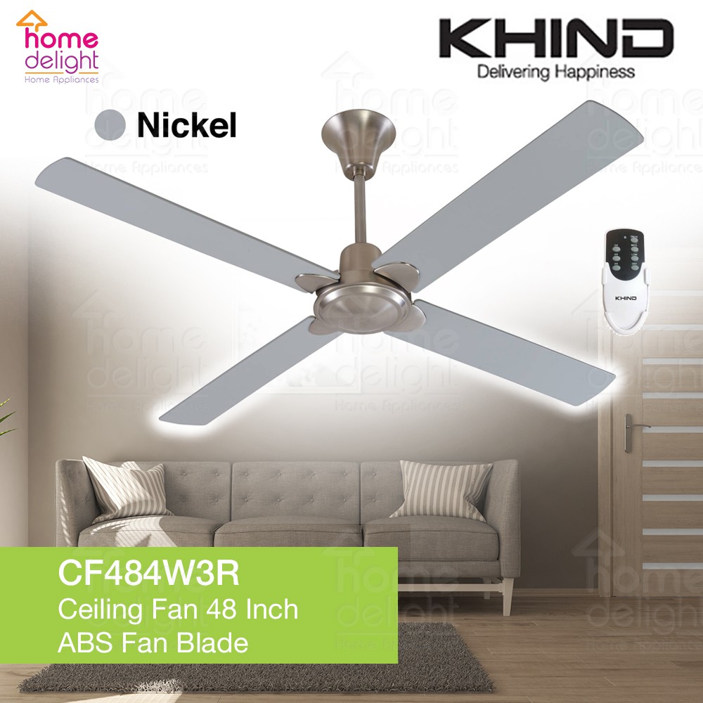 Khind Ceiling Fan 48 Inch ABS Fan Blade [ CF484W3R ] | Shopee Malaysia