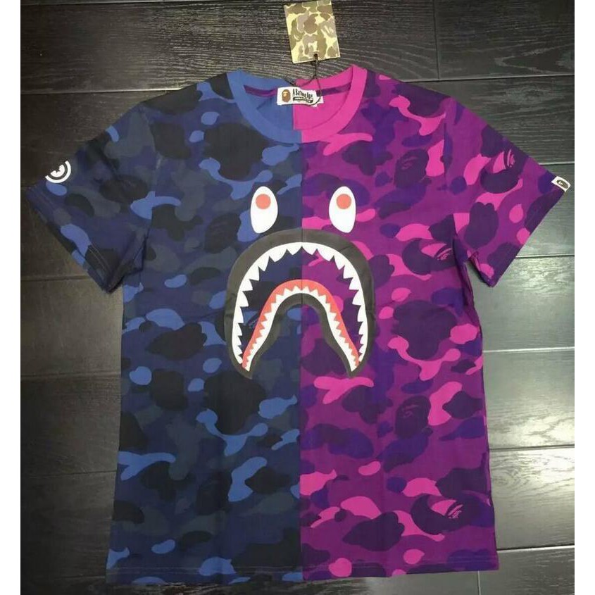 bape half camo shirt