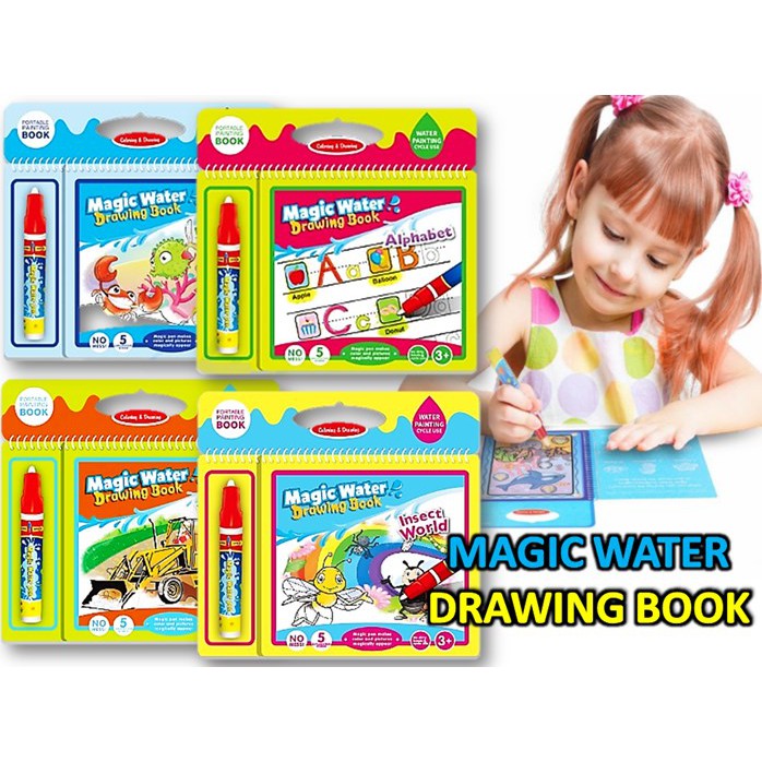 Magic Water Drawing Book with Pen Casing Shopee Malaysia