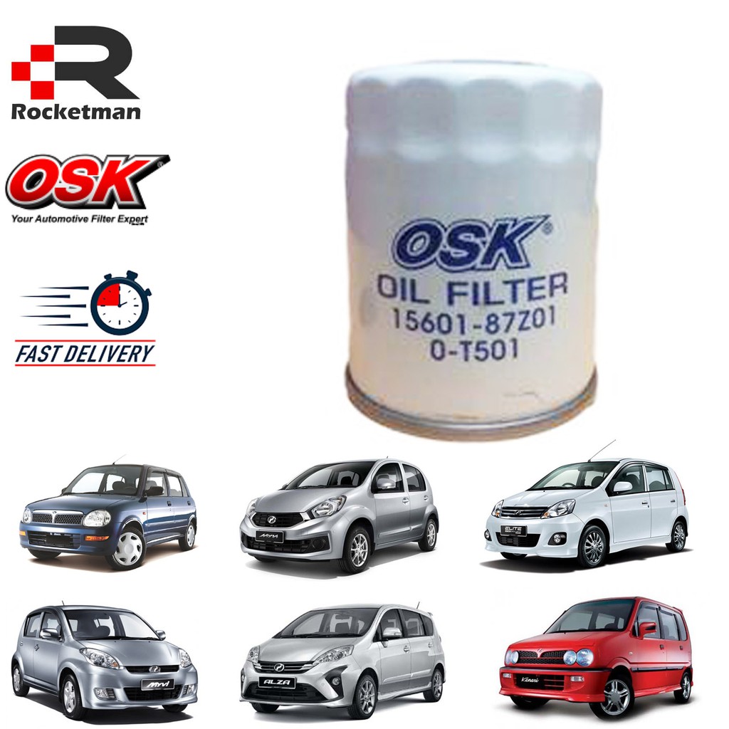 OSK OIL FILTER PERODUA MYVI KANCIL KENARI KELISA ALZA VIVA 