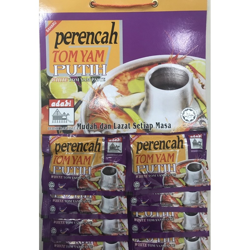 Perencah Tom Yam Putih Adabi Papan Pcs Shopee Malaysia