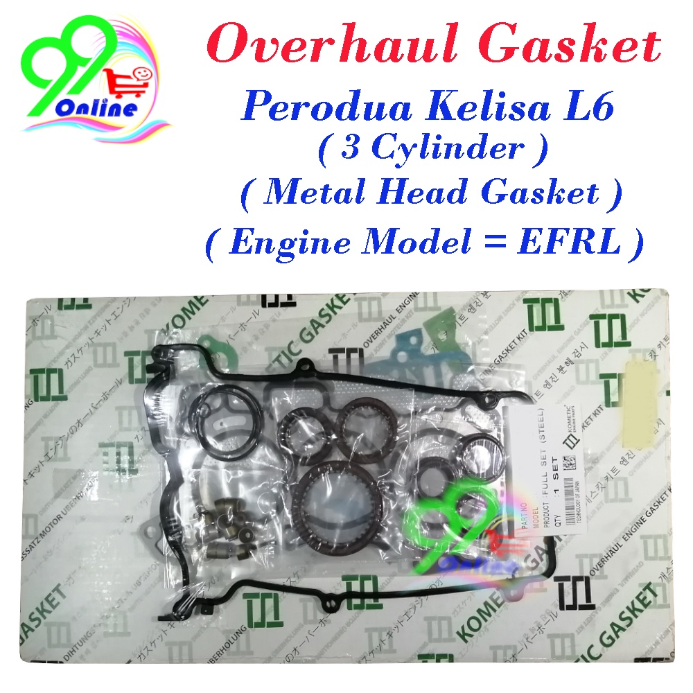 Perodua Kelisa L6 Engine Efrl 3 Piston Engine Parts Shopee Malaysia