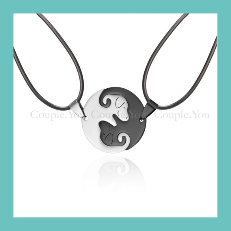 A Pair of Loyalty Couple Necklaces
