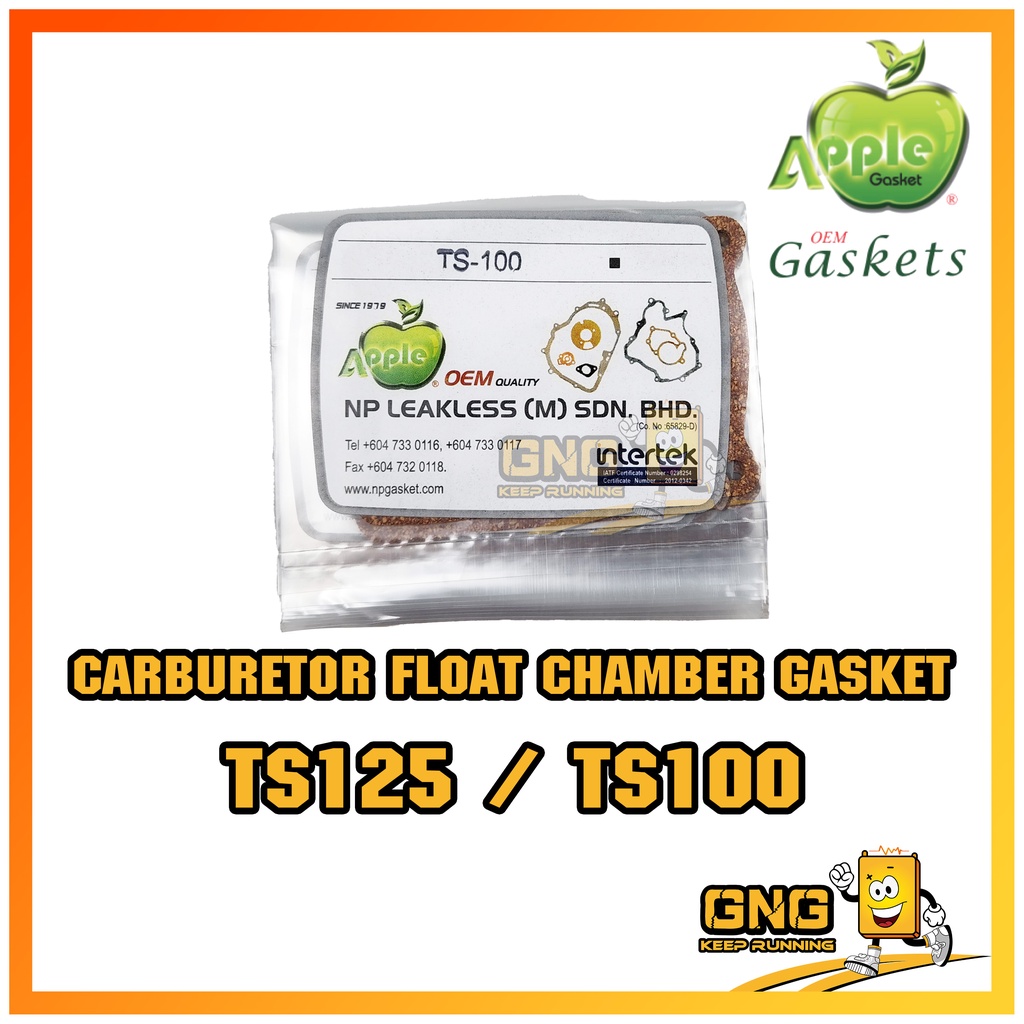 (1 PCS) APPLE GASKET TS125 TS100 CARBURETOR FLOAT CHAMBER GASKET SUZUKI