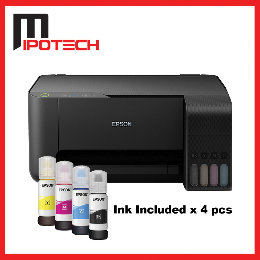 Epson Inkjet L3110 3 IN 1 Printer ink included x 4) Ready