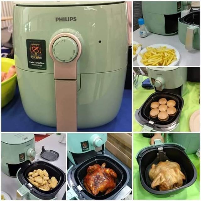 Amway Philips Airfryer Af Twin Turbostar Desert Green Shopee Malaysia