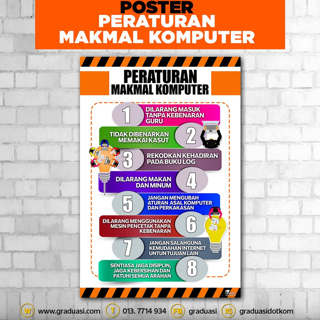 Poster Peraturan Makmal Komputer