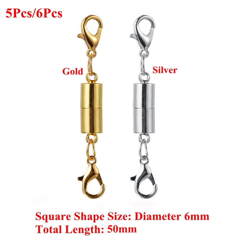 Multi Quality ROSE 5PCs/6Pcs Silver Gold Accessies DIY New Extender Magnetic Clasps Durable - Image 4