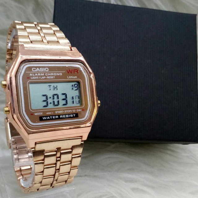 jam casio rose gold original