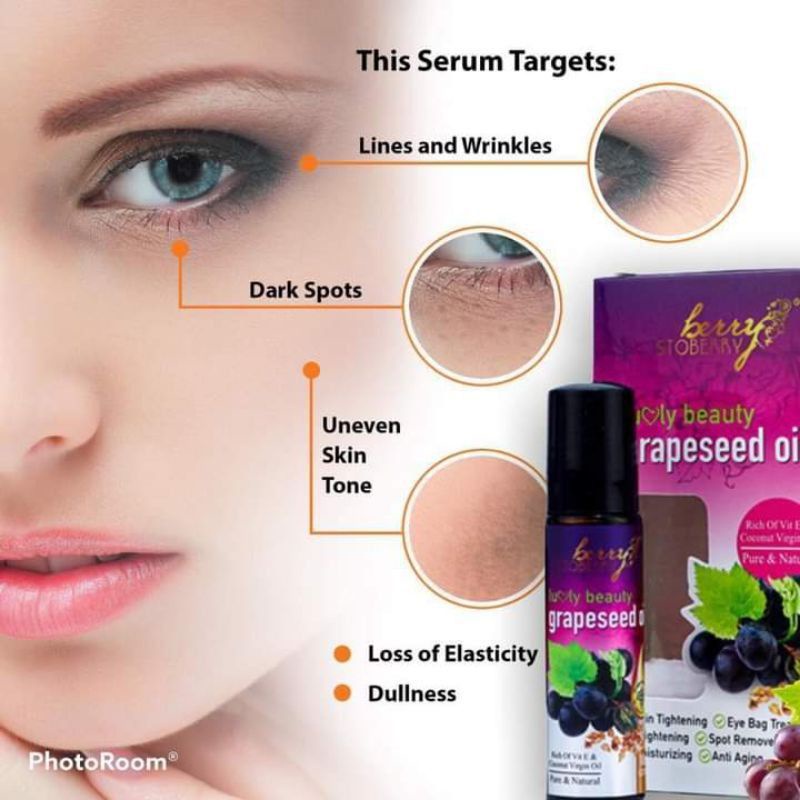 LUVLY BEAUTY GRAPESEED OIL (Minyak Biji Anggur) BERRY STOBERRY Ori HQ
