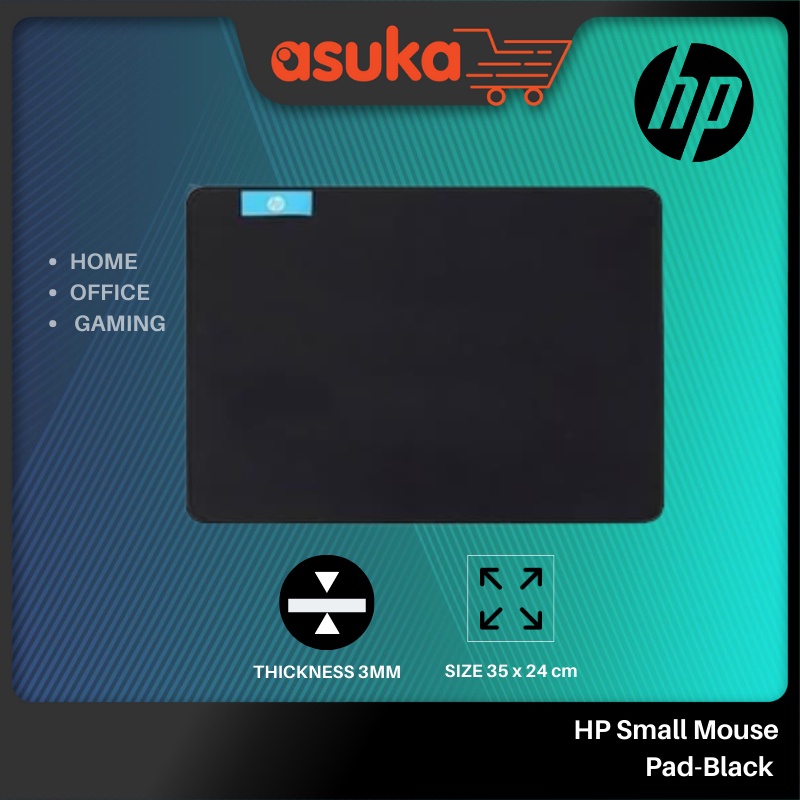 HP Small Mouse Pad-Black (350mm x 240mm)