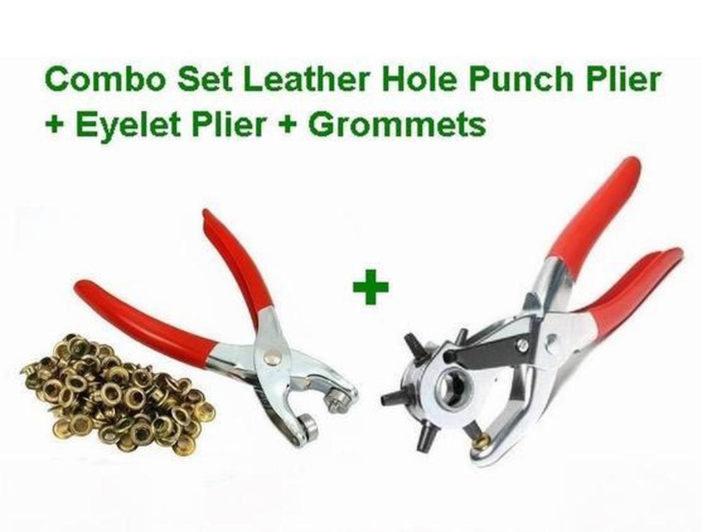 using eyelet pliers