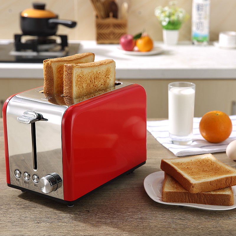 Bread Toaster Stainless Steel Breakfast 2 Slice Bread Toaster Oven