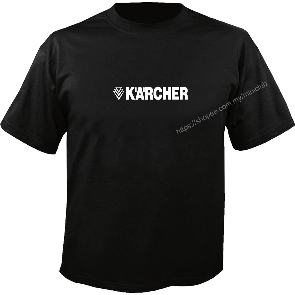 KARCHER Logo Custom Tshirt Tee Shirt BLACK COLOR (S-3XL) | Shopee Malaysia