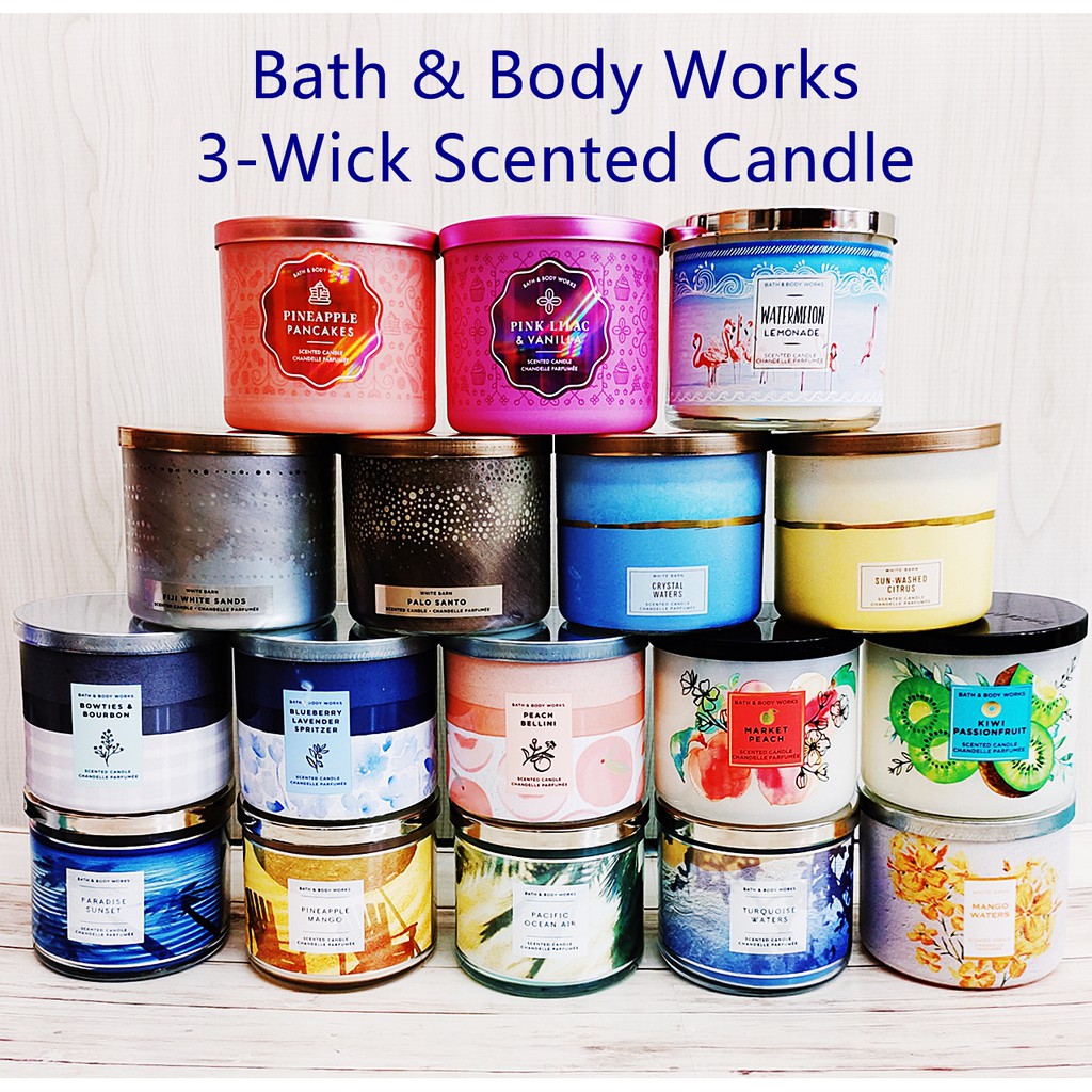 Bath & Body Works Large Scented Candle Lilin Wangi 3 Sumbu Shopee