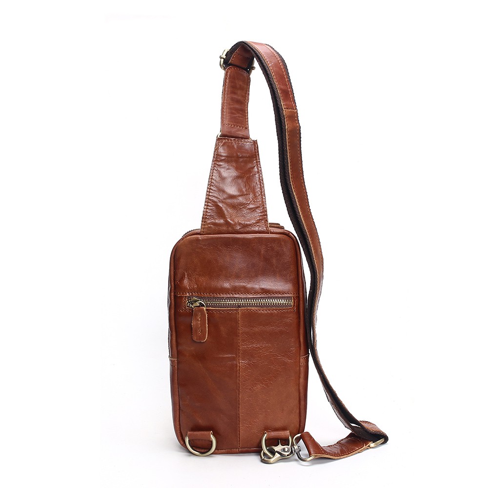 Ybriefbag Unisex Mens Travel Bag Leather Handbag Oil Wax Bag Shoulder Bag First Layer Leather Travel Bag Shoulder Retro Travel Bag Vacation